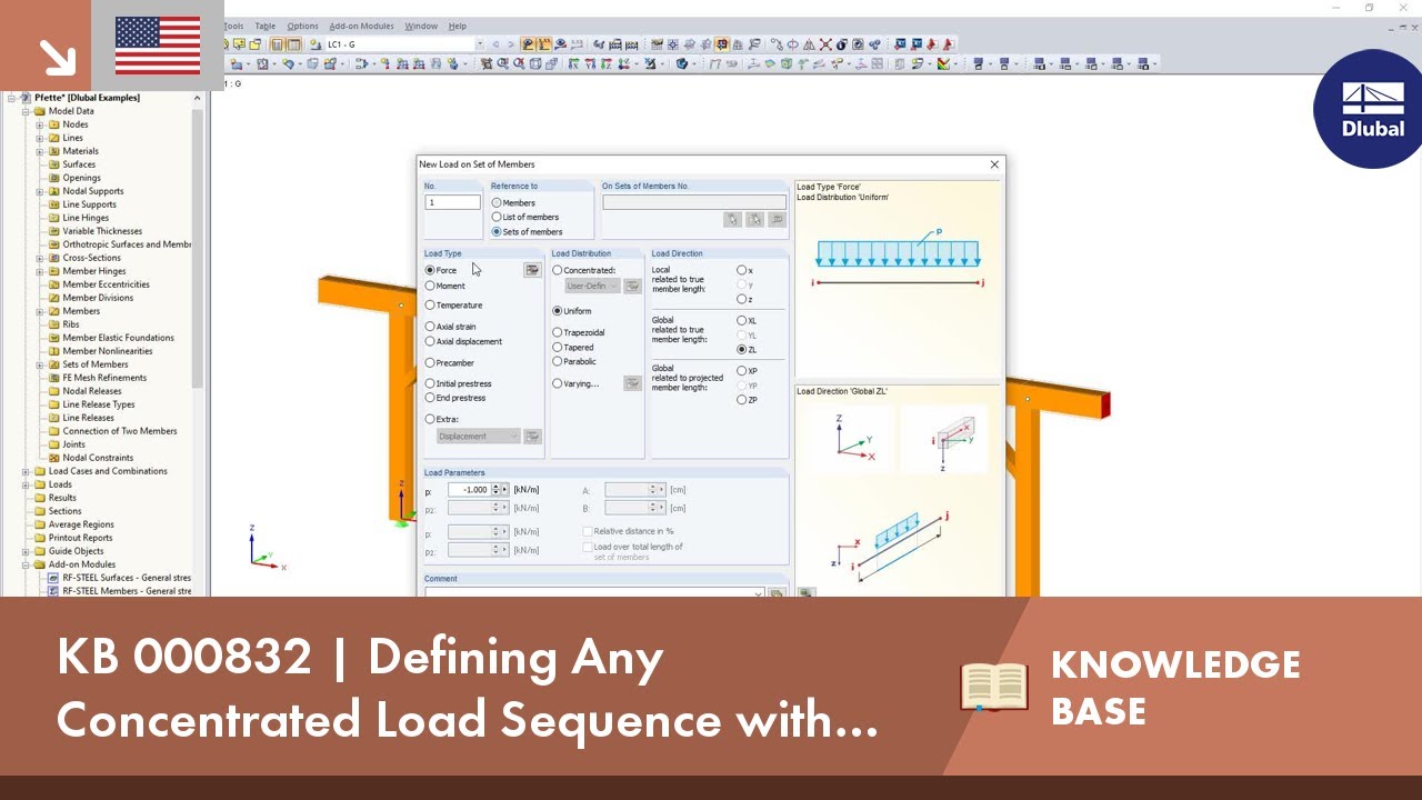 KB 000832 | Defining Any Concentrated Load Sequence with Only One Member Load