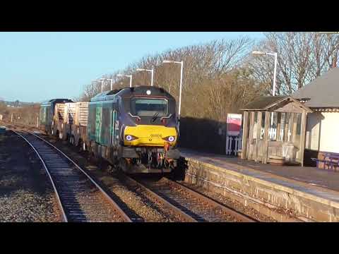 68004/68002 6c51 Sellafield - Heysham flasks, 28th December 2017