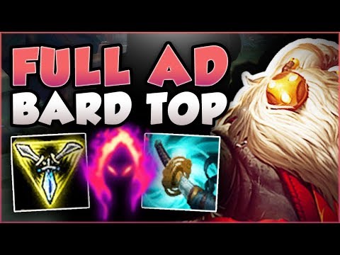 STOP PLAYING BARD WRONG! FULL AD BARD TOP TOO OP! BARD SEASON 8 TOP GAMEPLAY! - League of Legends