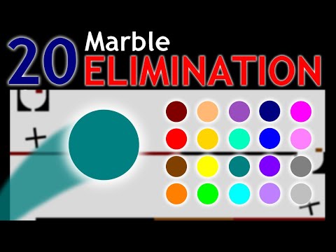 Super Marble Race | 20 Marble Elimination Race | 116