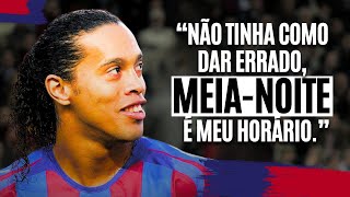Quando RONALDINHO fez o Barcelona jogar de MADRUGADA