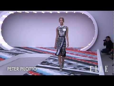 Peter Pilotto 2013 SS Runway Show London Fashion Week ELLE TV