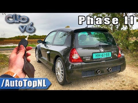 RENAULT CLIO V6 PHASE II REVIEW POV Test Drive by AutoTopNL