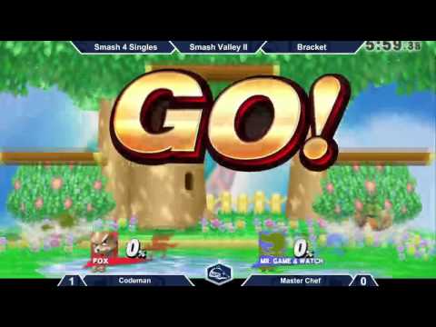 Smash Valley II Wii U Singles Top 16 - Codeman vs Master Chef