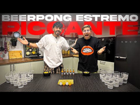 EXTREMELY SPICY BEERPONG - FOR EVERY GLASS YOU LOSE YOU MUST EAT THE HOTTEST SAUCES IN THE WORLD