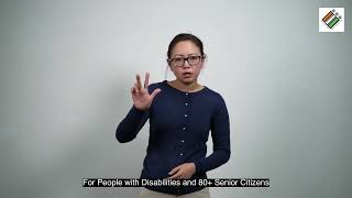 Information for Persons with Disabilities (PwD) in Indian Sign Language (ISL)