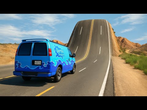 Cars vs Giant Bulge Challenge #7 in BeamNG Drive!