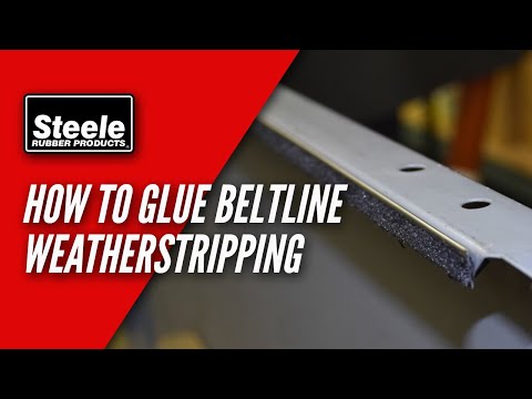 How To Attach Beltline Weatherstripping with Glue