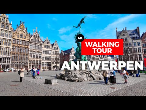 Walking Tour of Antwerp, Belgium 🇧🇪 | Stunning Streets & Hidden Gems (4K 60FPS, 2025)