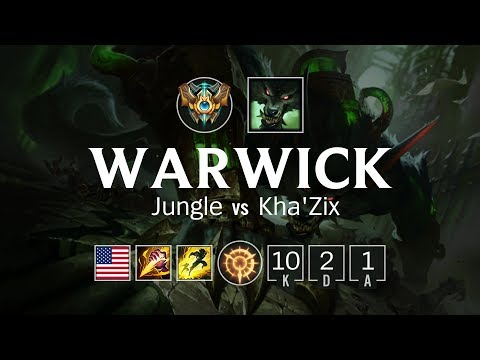 Warwick Jungle vs Kha'Zix - NA Challenger Patch 8.15