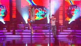 Pole Dance: Anna Carina y Carlos Suárez (El Show de los Sueños: Reyes del Show PERU 19-12-09)