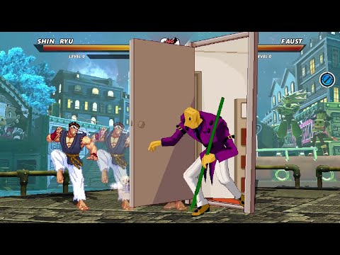 💥FAUST vs SHIN RYU🔥 - ⚡Street Fighter VS Guilty Gear⚡