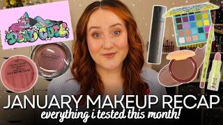 JANUARY MAKEUP SPEED REVIEWS! Everything I Tested This Month, Beauty Recap Review Cruelty Free Faves