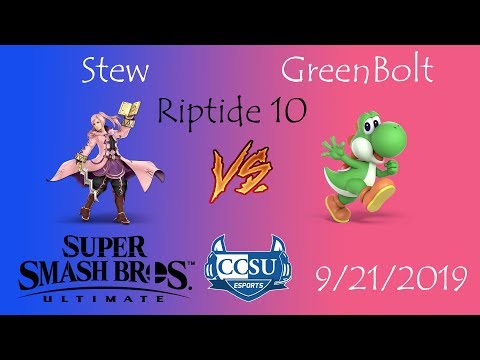 Riptide 10 CCSU Smash Ultimate - Stew (Robin) vs GreenBolt (Yoshi)