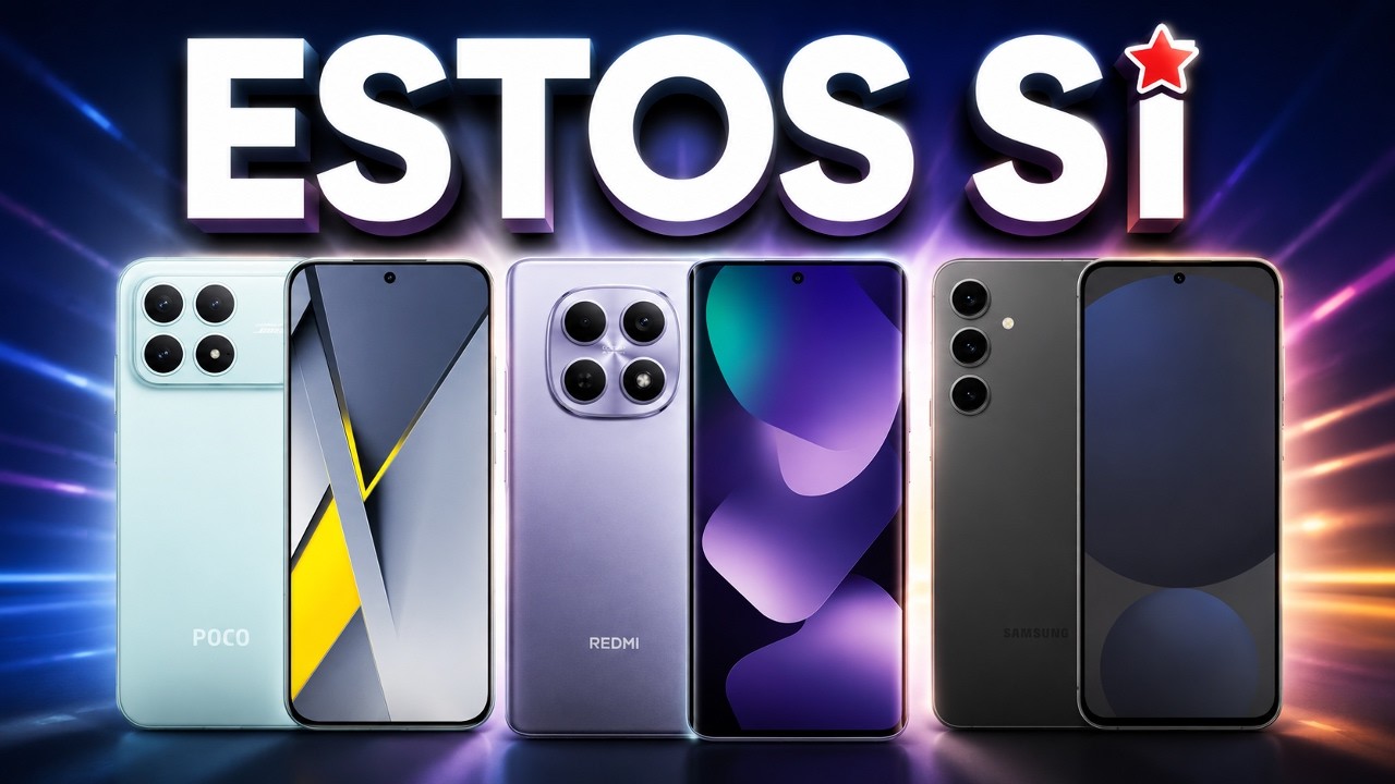 Los 5 ÚNICOS Telefonos Celulares Calidad-Precio que SÍ valen la pena para COMPRAR en 2026 | Parte 1