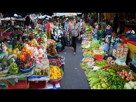 Evening Street Market Tour 2025 – Best Street Food & Fast Food On The Street In Chbar Ampov