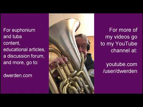 Crown Imperial - Baritone Horn / Euphonium Excerpts Played by David Werden