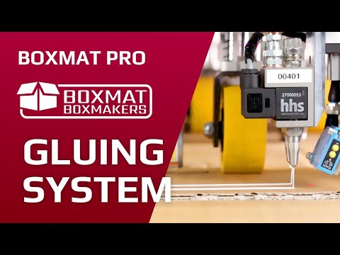 Boxmaking with Automatic Glue Applicator
