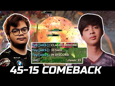 RAVEN VS 23SAVAGE - 45-15 COMEBACK DOTA 2