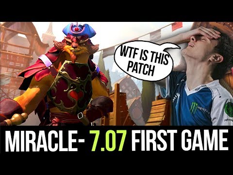 Miracle- 7.07 First Game - New Puck with LVL 25 Rapid Fire Talent + Mjollnir