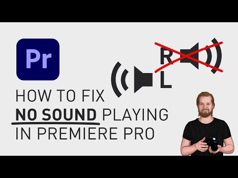 How to fix no sound playing in Premiere Pro