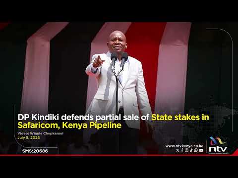 DP Kindiki defends partial sale of State stakes in Safaricom, Kenya Pipeline