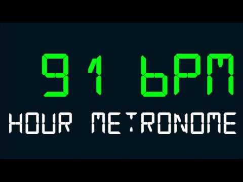 91 BPM (Beats Per Minute) Hour Metronome