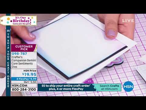 Crafter's Companion Gemini With Love Core Sentiment Dies