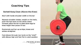 114. Barbell Hang Clean (Above Knee)