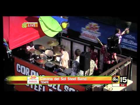 Corona del Sol Steel Drum Band in the Fiesta Bowl Parade