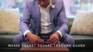 Creating a Perfect Pocket Square Puff Fold with Squareguard Holder & Silk Pocket Squares