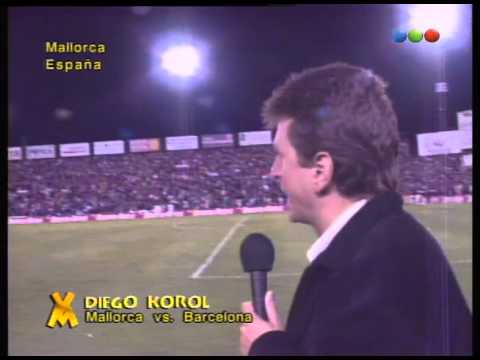 Diego Korol con Hesp, arquero de Barcelona - Videomatch 97