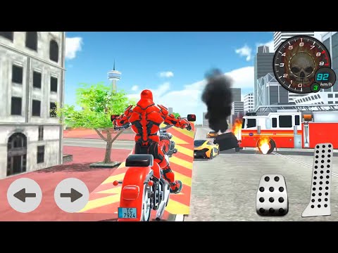 Flying Ostrich Robot Transform Bike Robot Games - #2 Android Gameplay