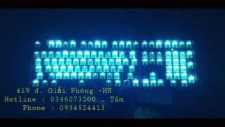 Mod led Akkko 3108 v2 SA Macaw Editon với màu led Frost Blue - LH mod 0346073200