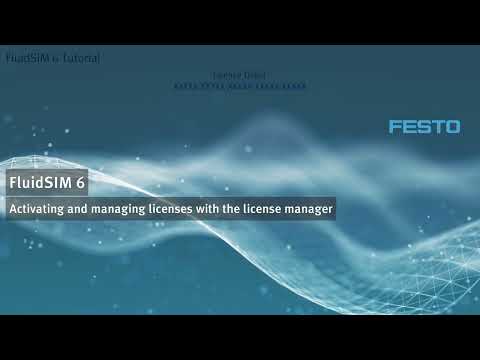 FluidSIM 6 - Licence manager / activate and manage