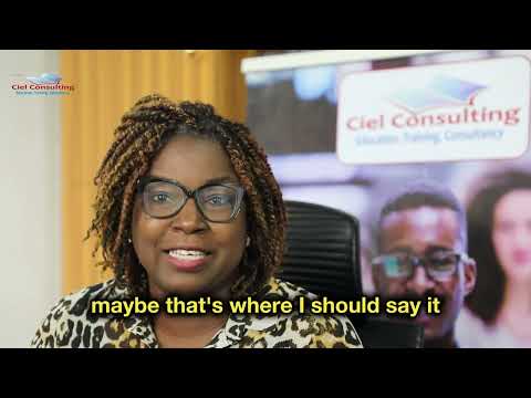 Ciel Consulting student testimonial video