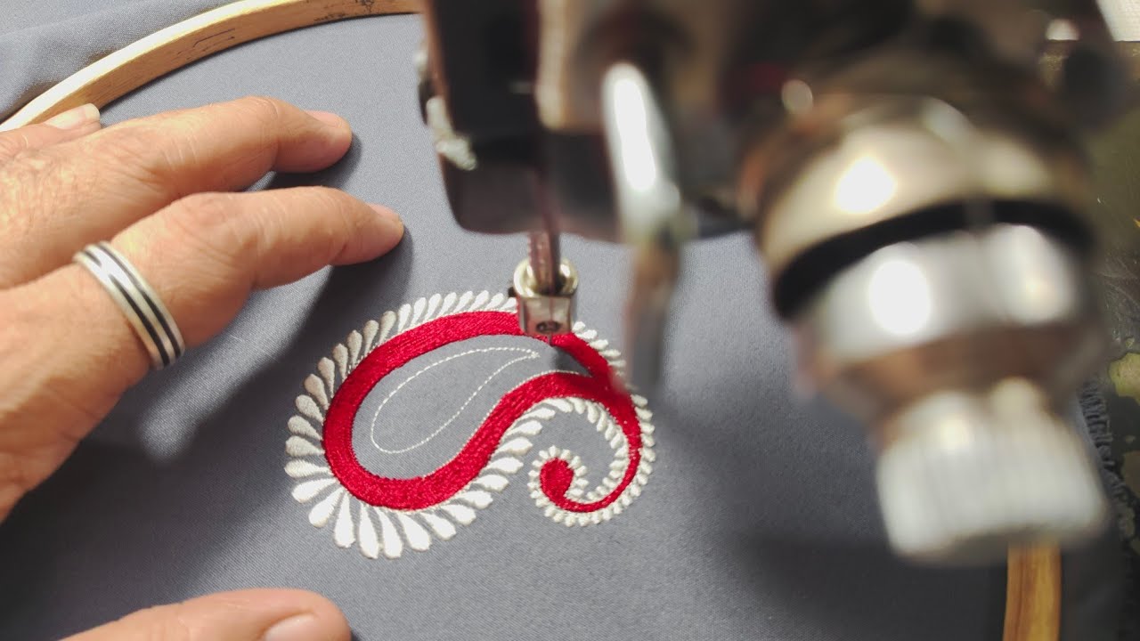 New Paisley Embroidery Design | Easy Machine Embroidery Tutorial