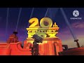 20th Century Fox 2009 2020 Logo Remake Plasticity Prisma3d