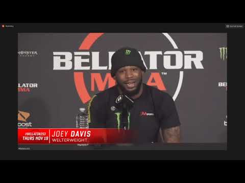 Bellator 253: Joey Davis Full Post-Fight Press Scrum