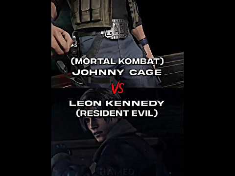 Johnny Cage VS Leon Kennedy #shorts #mk #residentevil