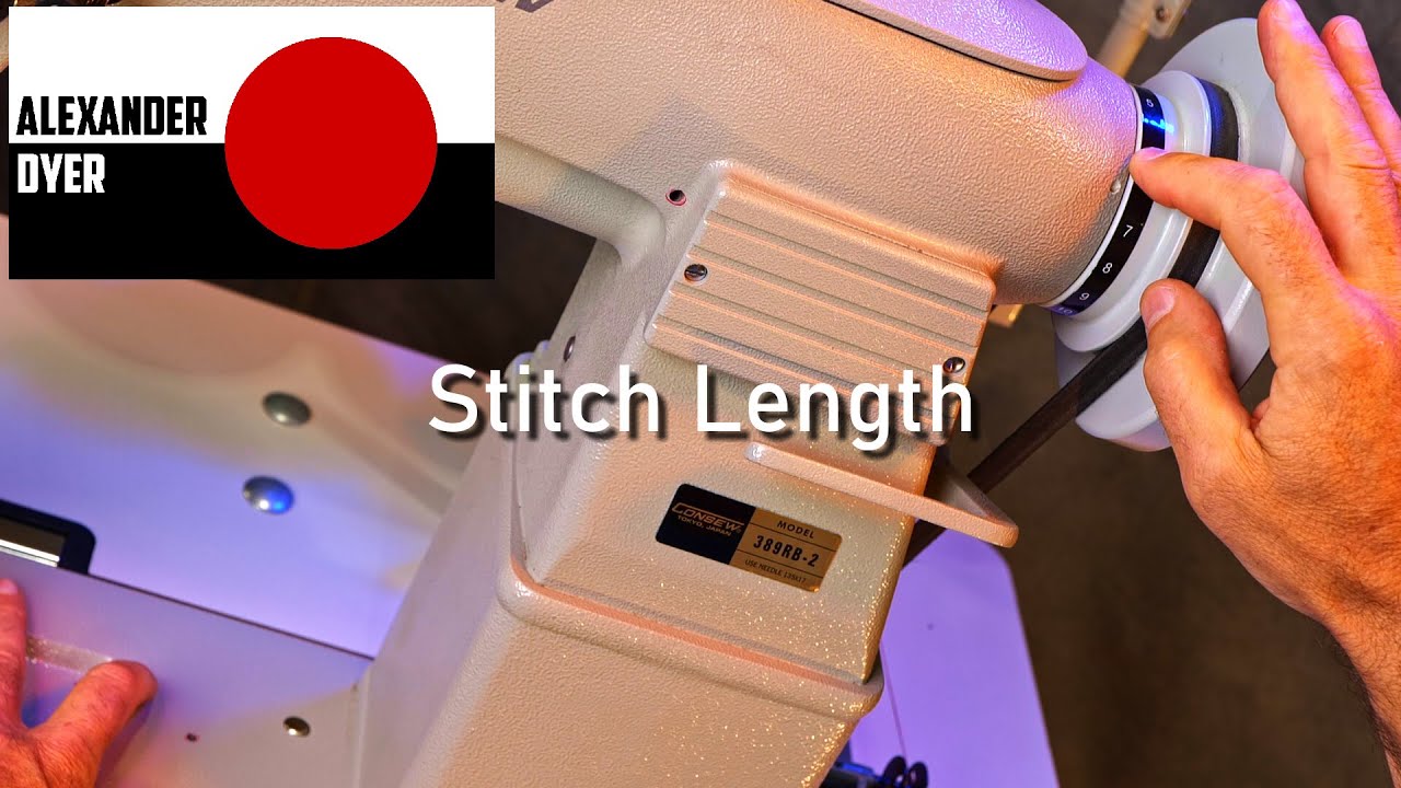 How To Set Stitch Length with a Hand Wheel and Button In the Bed of the Machine