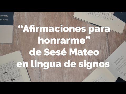 Vídeo: O poema «Afirmaciones para honrarme», de Sesé Mateo, recitado en lingua de signos por Soraya Casais, alumna do Ciclo Superior de Promoción en Igualdade de Xénero. Día internacional pola eliminación da violencia contra as mulleres.  24 de novembro de 2020 <br>Centro de Información á Muller (CIM) do concello de Boqueixón