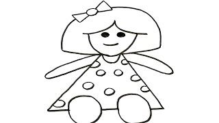 How To Draw A Cute Doll | Easy Step-by-Step Tutorial