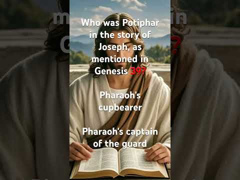 Who was Potiphar in the story of Joseph, as mentioned in Genesis 39?  Pharaoh's captain of the guard