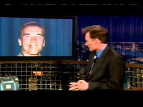 goerge w. bush and arnold schwarzenegger on immigration on conan obrien