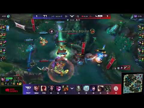 T1 oner goes god mode and winning drake fight | LCK Spring split 2022 T1 vs LSB