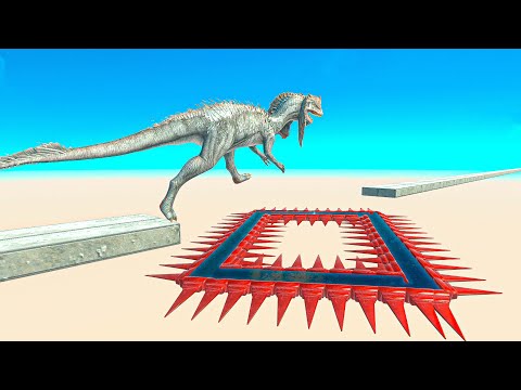 Who Can Jump Over Carousel  Deadly Spikes? ► Animal Revolt Battle Simulator