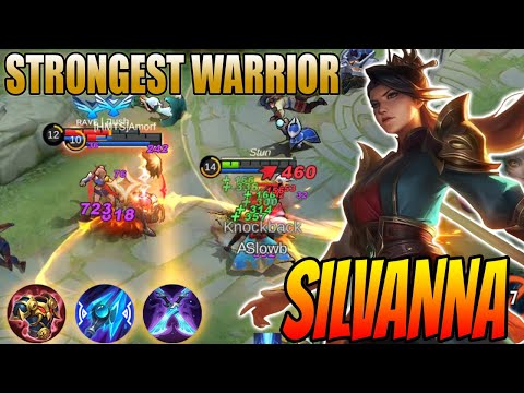 FIGHTER COMBO INSTANT DELETE ENEMIES - Build Top 1 Global Silvanna - Silvanna Best Build 2022 ~ MLBB