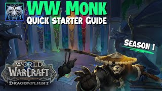 Quick BEGINNER GUIDE to WW monk for M+/Raid - Rotation, Stat priority, talents & more!!