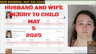 Ada County Idaho Arrests May 5 2025 / Husband and wife 2 counts injury to child....